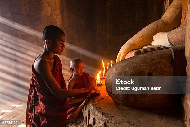 Young Buddhist Monks In Stock Photo - Download Image Now - Monk - Religious Occupation, Buddhism, Cambodia