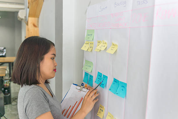 istock Taking note and writing to-do list for new working day 637303818