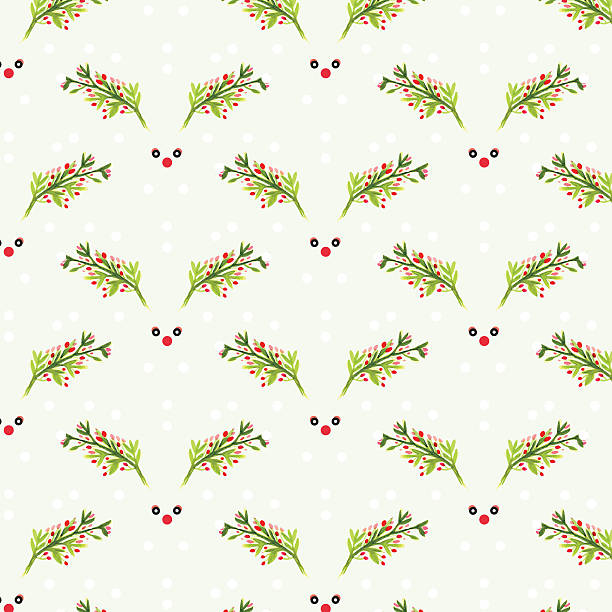 istock hand drawn of reindeer for chrismas paper wrapping 637304334