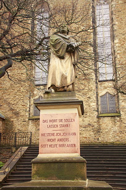 istock Luther monument in front of St. Annenkirche 637314806