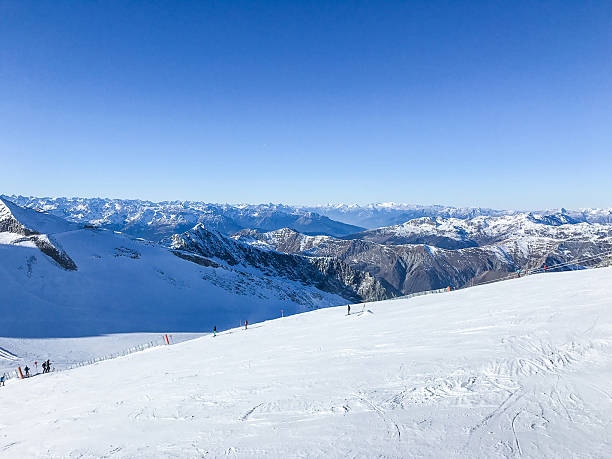 istock snowy mountain peaks on hintertux at zillertal 637319638