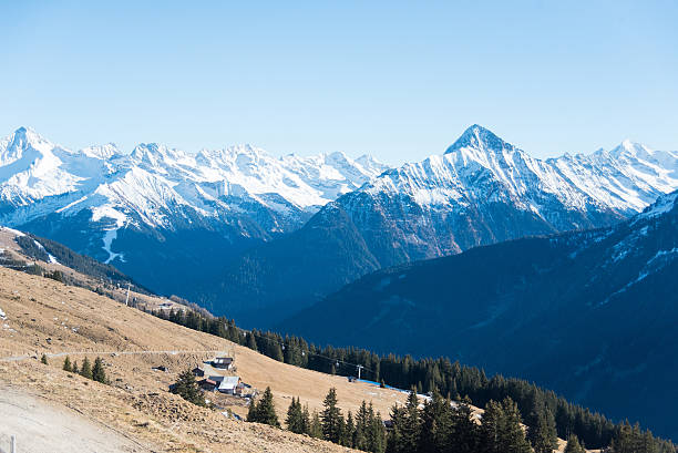 istock snowy mountain peaks on glacier hintertux at zillertal 637321712