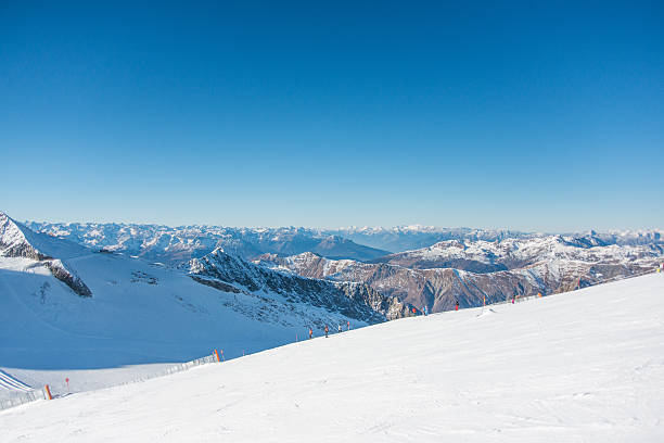 istock snowy mountain peaks on glacier hintertux at zillertal 637324110