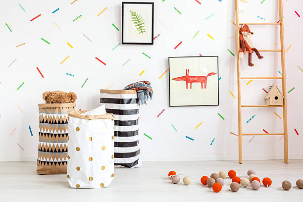 istock Child room in scandinavian style 637324484