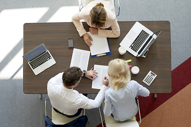 istock Financial meeting at office 637326492