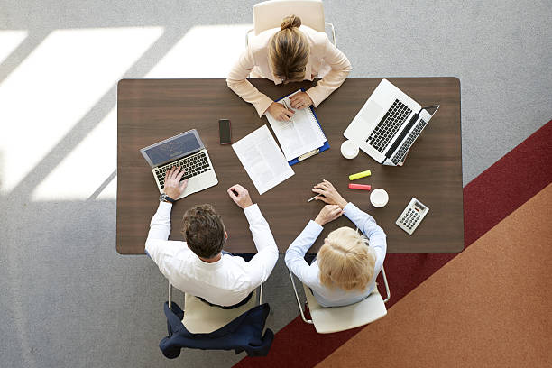 istock Financial meeting at office 637326614