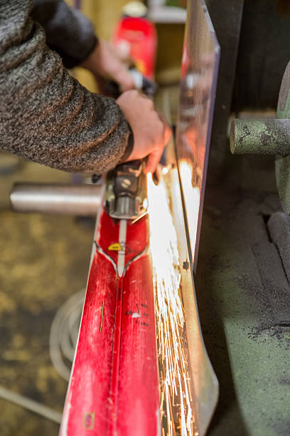 istock Maintenance of skis 637327076