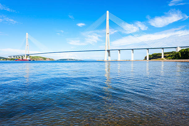 istock Russky Russian Bridge, Vladivostok 637327116