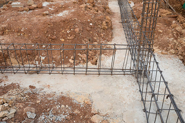 istock steel rod for beam and pillar at construction site 637335502