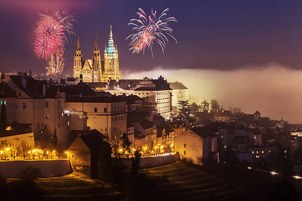 istock New Year fireworks in Prague 637338168