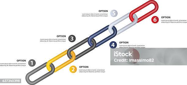 Chain Timeline. Visual Chain Timeline Stock Illustration - Download Image Now - Activity ...
