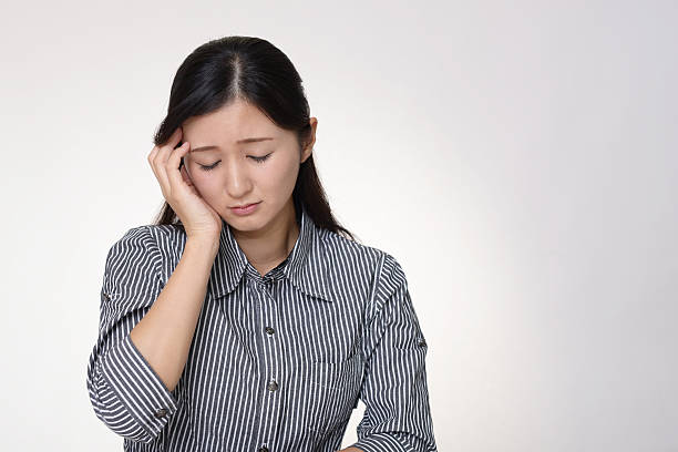 istock Woman who has a headache 637341408