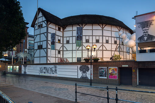 London, England - June 17 2016: Shakespeare's Globe in London, Great Britain