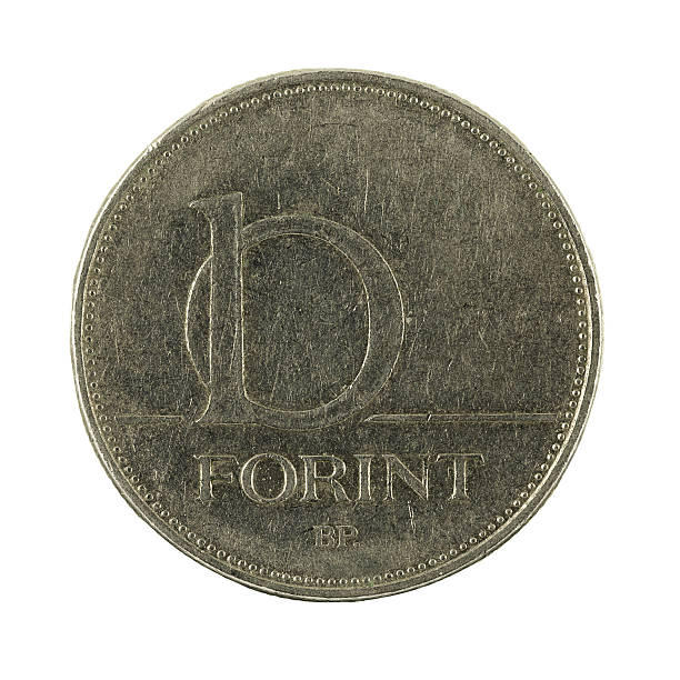 istock ten hungarian forint coin (1994) isolated on white background 637345152