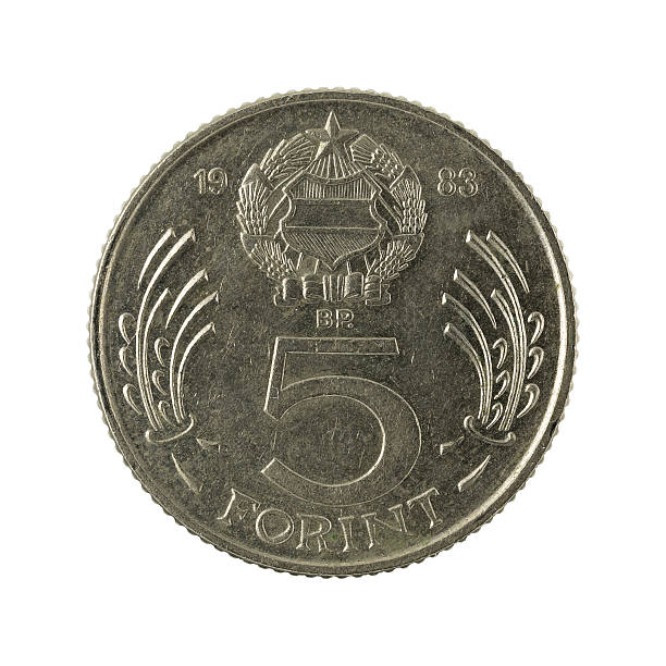 istock five hungarian forint coin (1983) isolated on white background 637345472