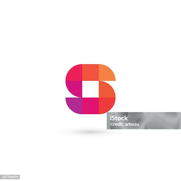 Letter S Mosaic Icon Stock Illustration - Download Image Now - Letter S, Abstract, Geometric Shape