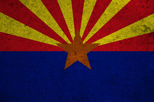graphic american state grunge flag of arizona graphic american state grunge flag of arizona tempe arizona stock pictures, royalty-free photos & images
