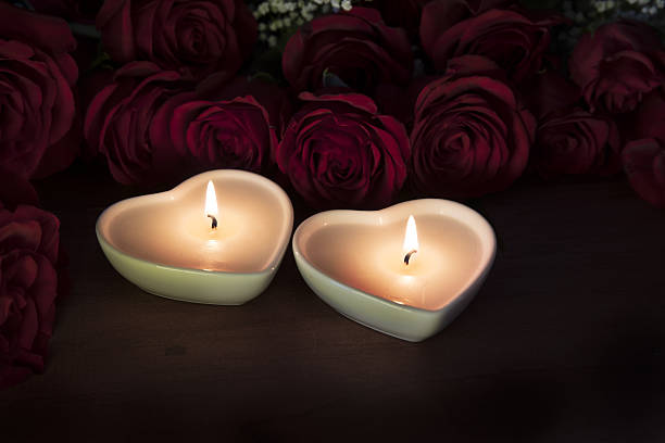 istock Heart Candles and Roses 637350974