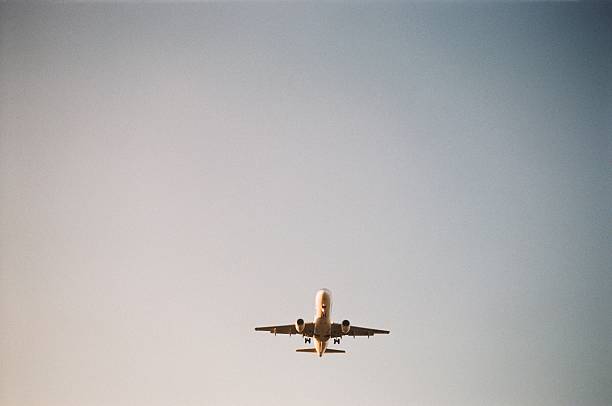 istock Plane landing in the airport 637355550