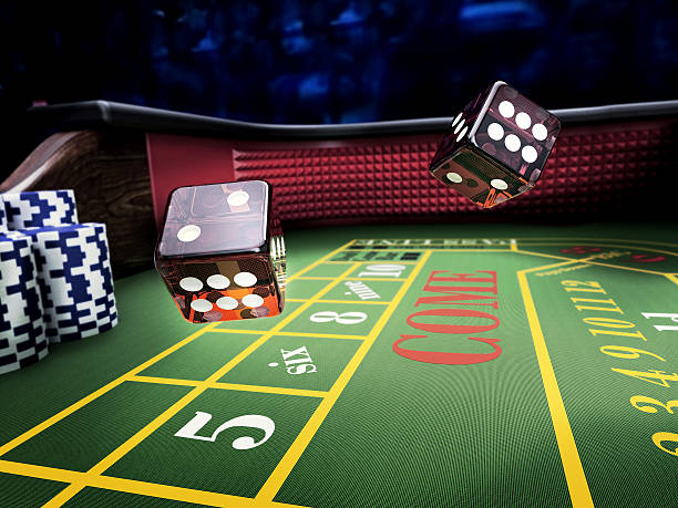 istock dices on craps table at casino 637356698