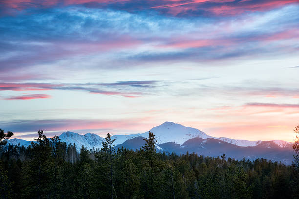 istock Winter sunset at Byers Peak 637359172