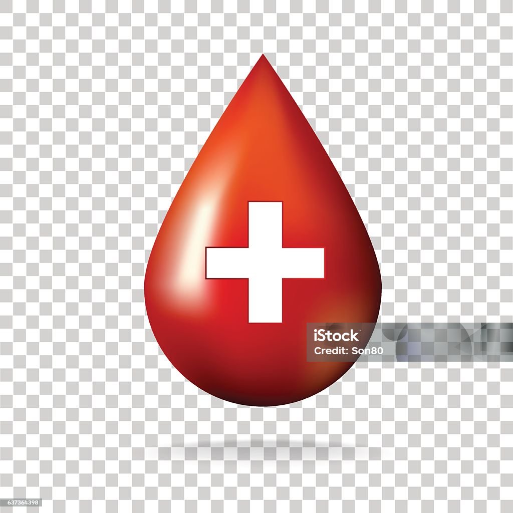 Blood Drop With Cross Icon Stock Illustration - Download Image Now