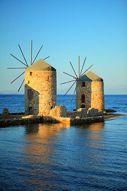 istock Windmills of Chios Island, Greece 637364638