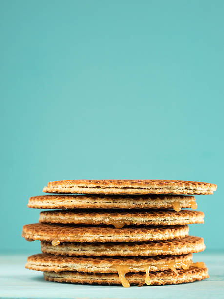 Stroopwafels or caramel Dutch Waffles
