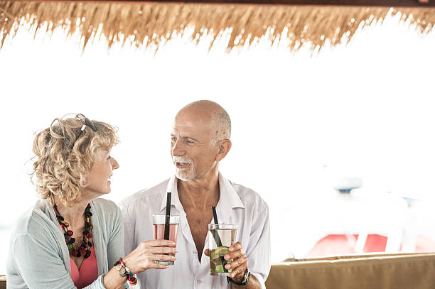 Senior Couple Enjoying Summer Vacations