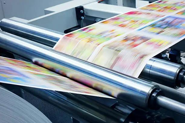 Photo of Detail od printing machine