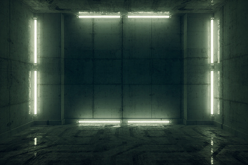 Futuristic prison cell