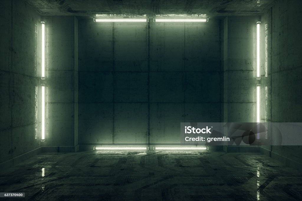 Futuristic prison cell Futuristic prison cell. Video Game Stock Photo