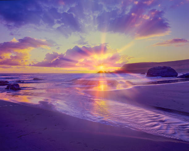 istock Samuel H. Boardman State Park sunset beach and surf,Oregon 637377948
