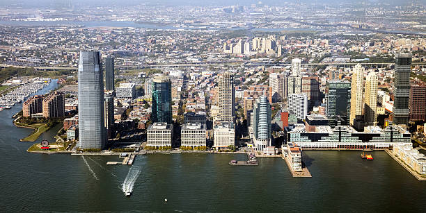 panorama de la ciudad de Jersey - foto de stock