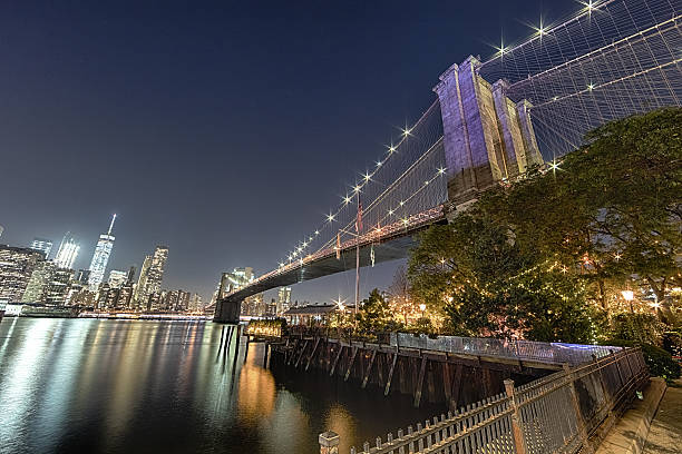 istock New York Manhattan Bridge and Downtown 637381564