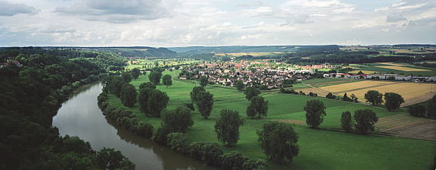 Summer of Bad Wimpfen and countryside view in Baden-Württemberg, Germany Bad Wimpfen is a historic spa town in the district of Heilbronn in the Baden-Württemberg region of southern Germany. heilbronn stock pictures, royalty-free photos & images