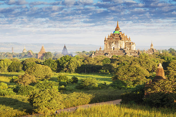 istock Ancient temple Old Pagodas in Bagan Archaeological Zone at Bagan Myanmar 637386772