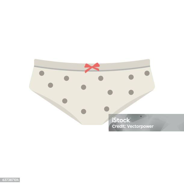 Female Panties Types Flat Icon Vector Stock Illustration - Download Image Now - Panties, Underwear, Women