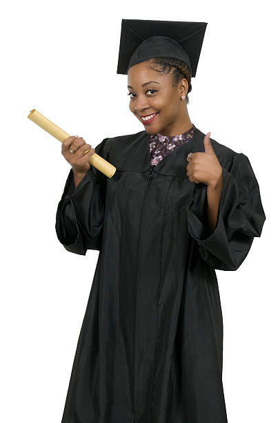 istock Black Woman Graduate 637387448