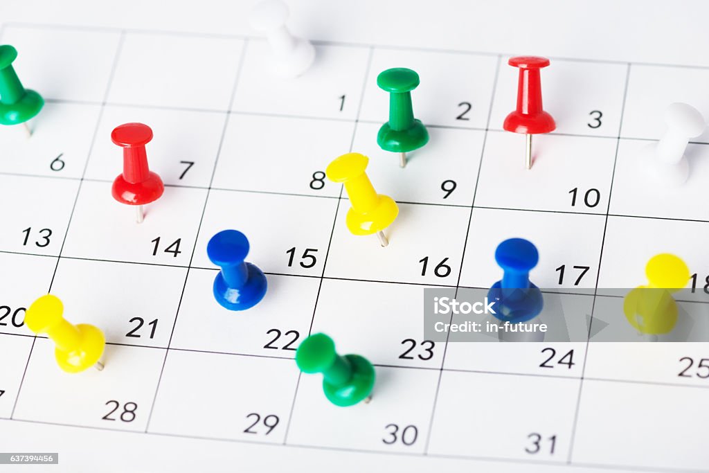 Définition d’une date importante sur un calendrier - Photo de Calendrier libre de droits