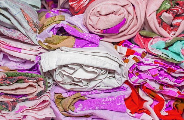 istock linens rolled rolls piled stacks in a closet, cabinet furniture 637398258