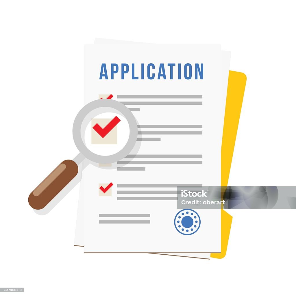 Vector Application Form Stock Illustration - Download Image Now ...