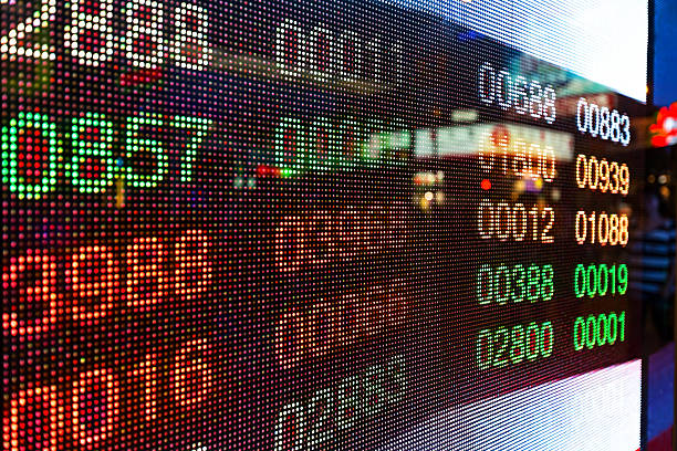 istock Hong Kong display stock market charts 637408470