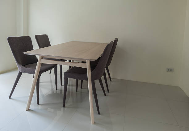 istock leisure corner with wood chairs and table 637408610