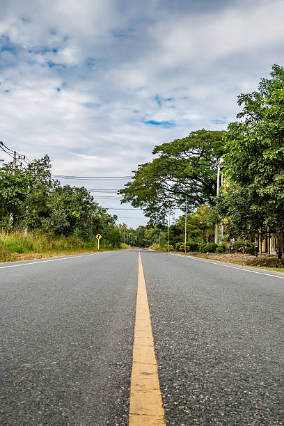 istock Asphalt country road 637415064