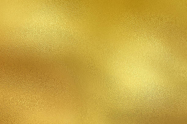 istock Golden metal foil decorative texture background. 637415256