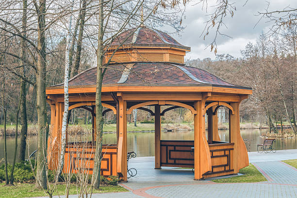 istock Beautiful arbor in the park. 637417736