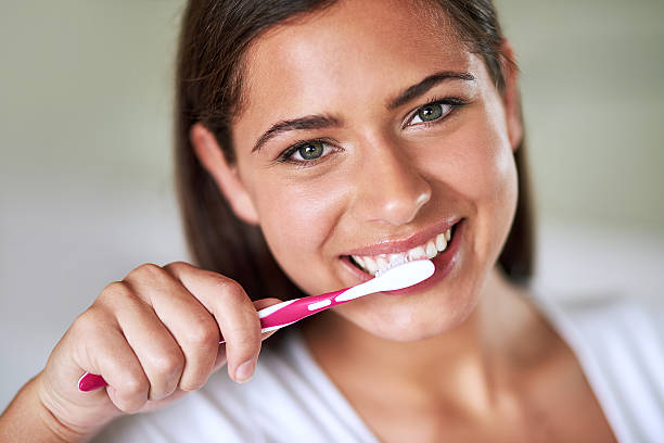 istock Healthy white teeth are her reward 637421184