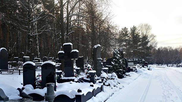 istock City cemetery in the snow 637421774