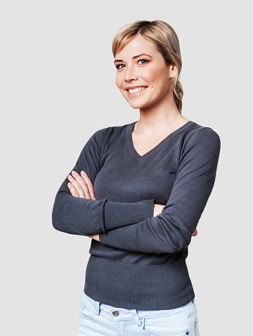 Portrait of a happy young woman